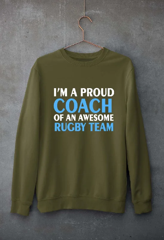 Rugby Unisex Sweatshirt for Men/Women Zip-up Sweatshirt Look