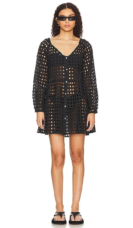 Solid & Striped The Evan Dress in Black Neutral tone unclassified dresses