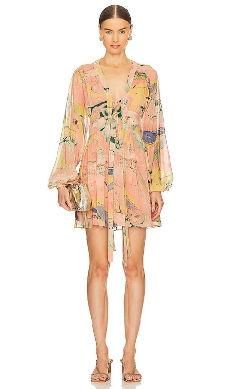 Alexis Tessie Dress in Orange Neutral tone unclassified dresses