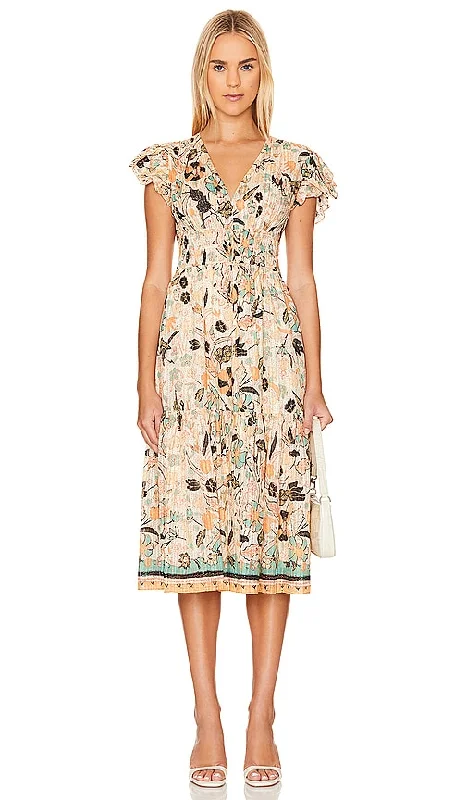 Ulla Johnson Angelica Dress in Cream Embroidered unclassified dresses