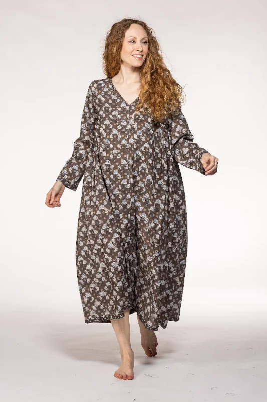 Jali Kaftan Hand Block Printed Pure Cotton - Last One Left in size M Short unclassified dresses