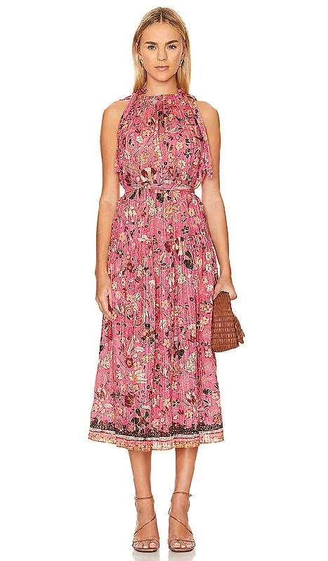 Ulla Johnson Samar Dress in Pink Metallic unclassified dresses