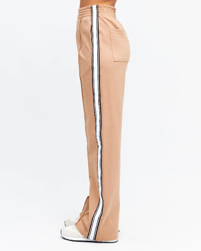 Ebby and I Regular Pants -Beige Relaxed Fit Paper Bag Shorts