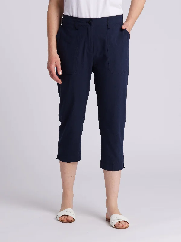 Contessa 3/4 Length Pant Ruffled Hem Paper Bag Shorts