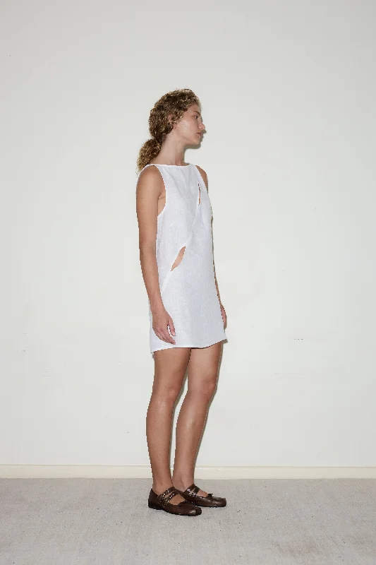 Shift Mini Dress - White