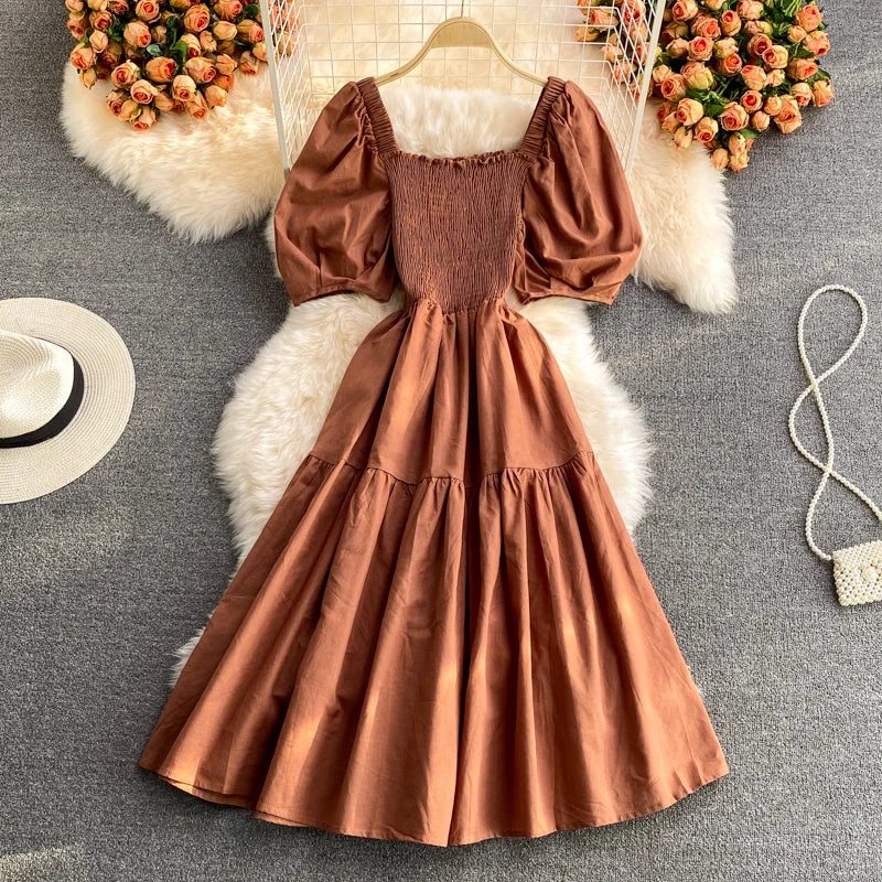 Cute A line short dress fashion dress  586