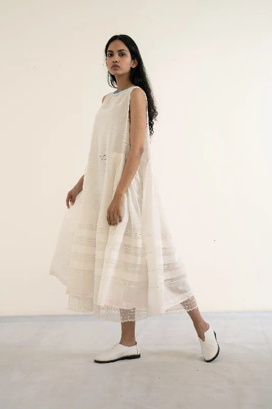 handwoven linen Sleeveless fyodor dress